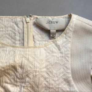 Jcrew cream colored shift dress